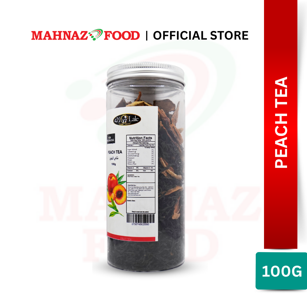 MAHNAZ FOOD Peach Tea Herbal Leaf Healthy Small Pack (100g) | Teh Buah Pic