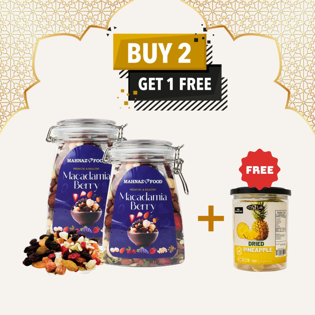 Buy 2 Free 1 | Pistachio | Macadamia Berry | Cashew Roasted Nuts | 800g| x FREEGIFT | 200g