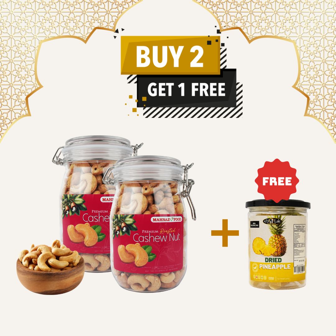 Buy 2 Free 1 | Pistachio | Macadamia Berry | Cashew Roasted Nuts | 800g| x FREEGIFT | 200g