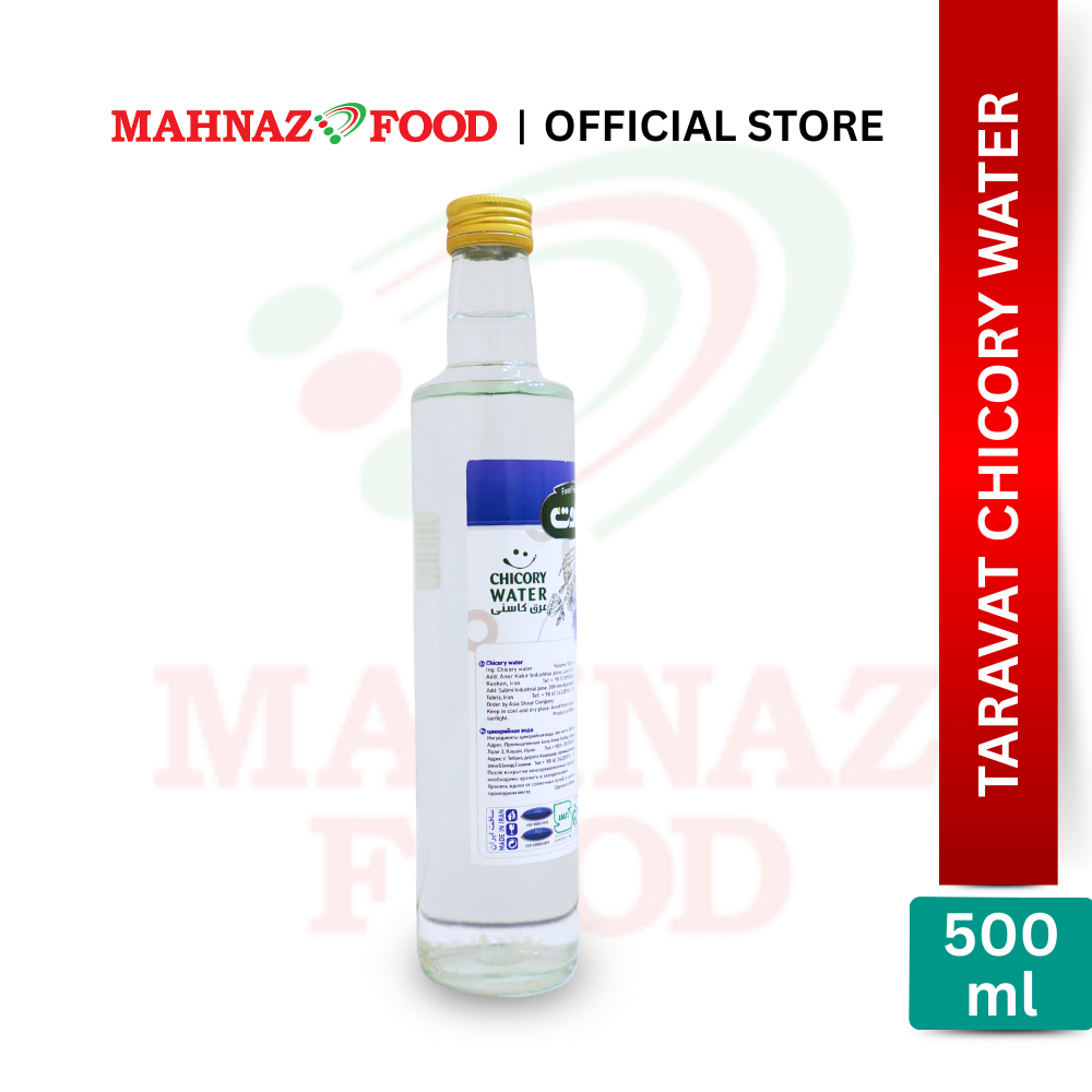 Mahnaz Food Taravat Chicory Water 500ml | Natural Digestive Drink | Detox & Wellness | Herbal Distillate | 菊苣水