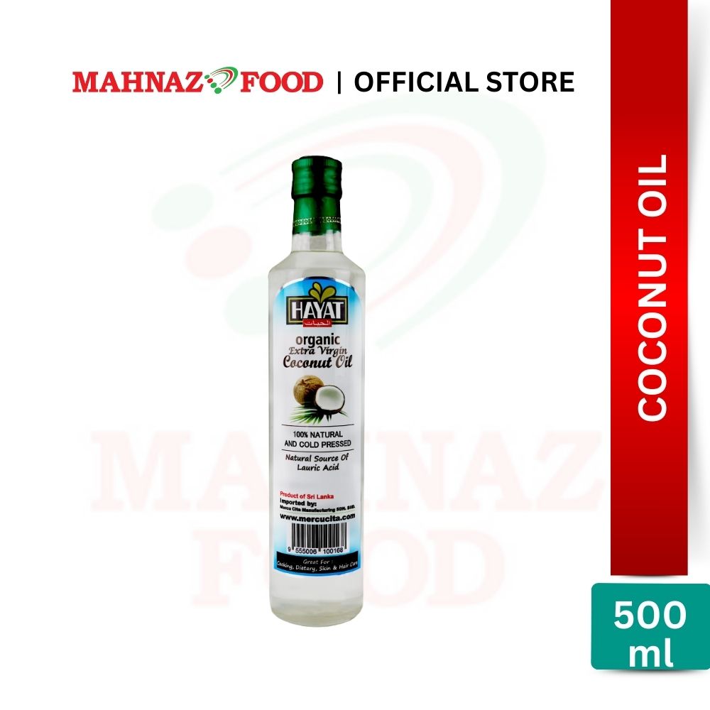 Oil | Hayat | Organic Extra Virgin Coconut Oil | 250ml / 500ml