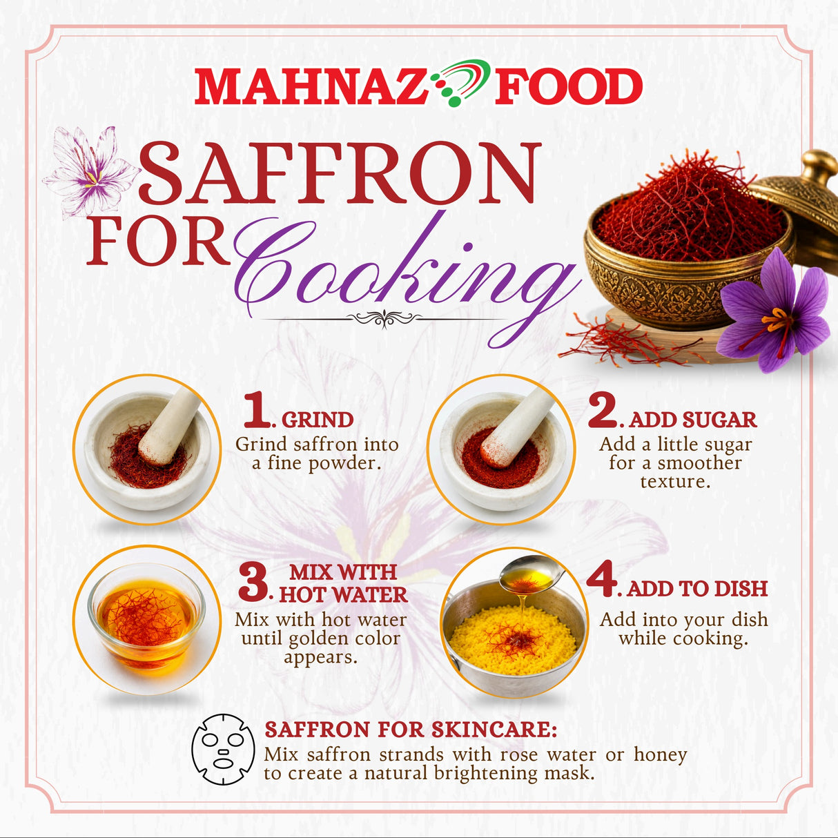 MAHNAZ FOOD | Goliran | Saffron | 0.5g / 1g