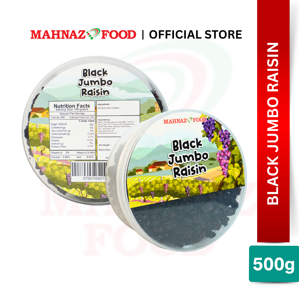 Mahnaz Food Variety Raisins Round Container 500g – 700g | Premium Snack | Healthy Gift Set | Mix Raisins | 葡萄干礼盒
