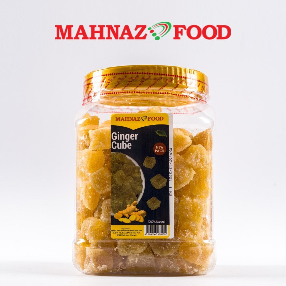 Mahnaz Food Dried Fruit Ginger Cube (200G/400G/1Kg)