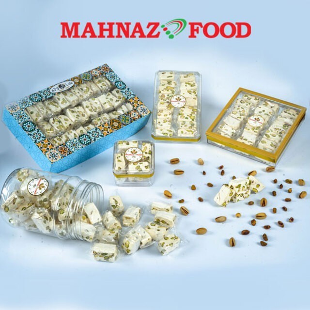 Makanan Mahnaz - Nougat Pistachio Turkish Delight Snek (10 Keping & 140G - 500G)