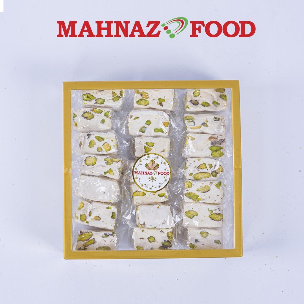Makanan Mahnaz - Nougat Pistachio Turkish Delight Snek (10 Keping & 140G - 500G)