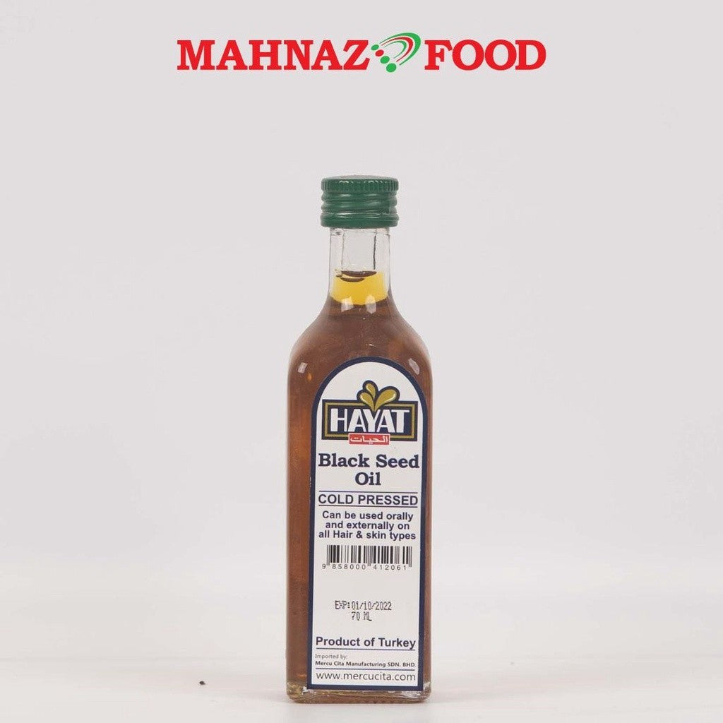 Mahnaz Food Hayat Minyak Habbatussauda Habbatussauda (35Ml/45Ml/70Ml/250Ml)