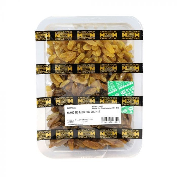 Makanan Mahnaz - Kismis Panjang Campuran (500G)