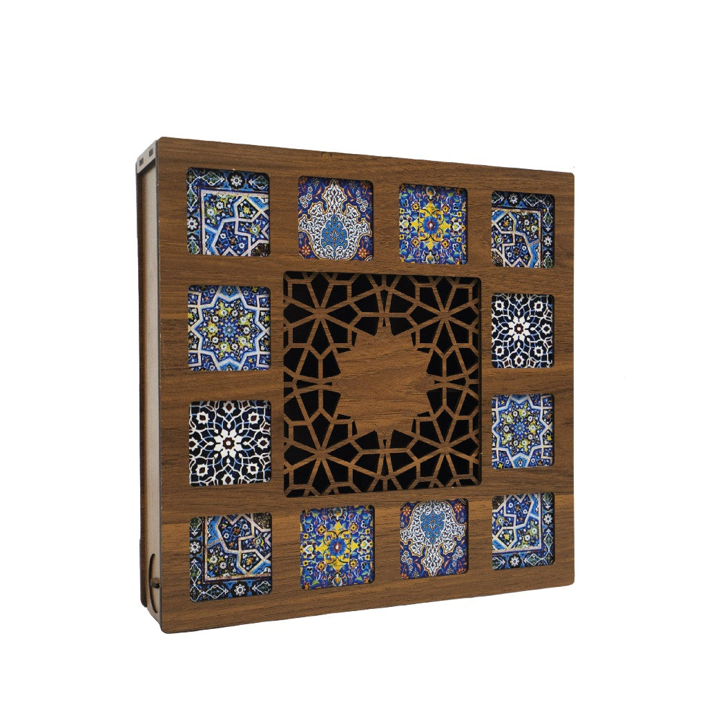 Mahnaz Food | Wooden Tile Box Medium | Box Only