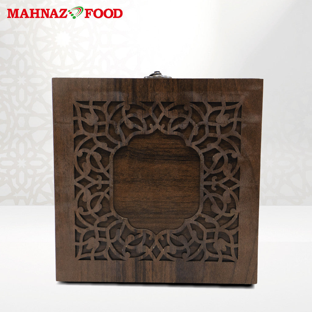Mahanz Food | Lale Engraved Wooden Box E | Box Only