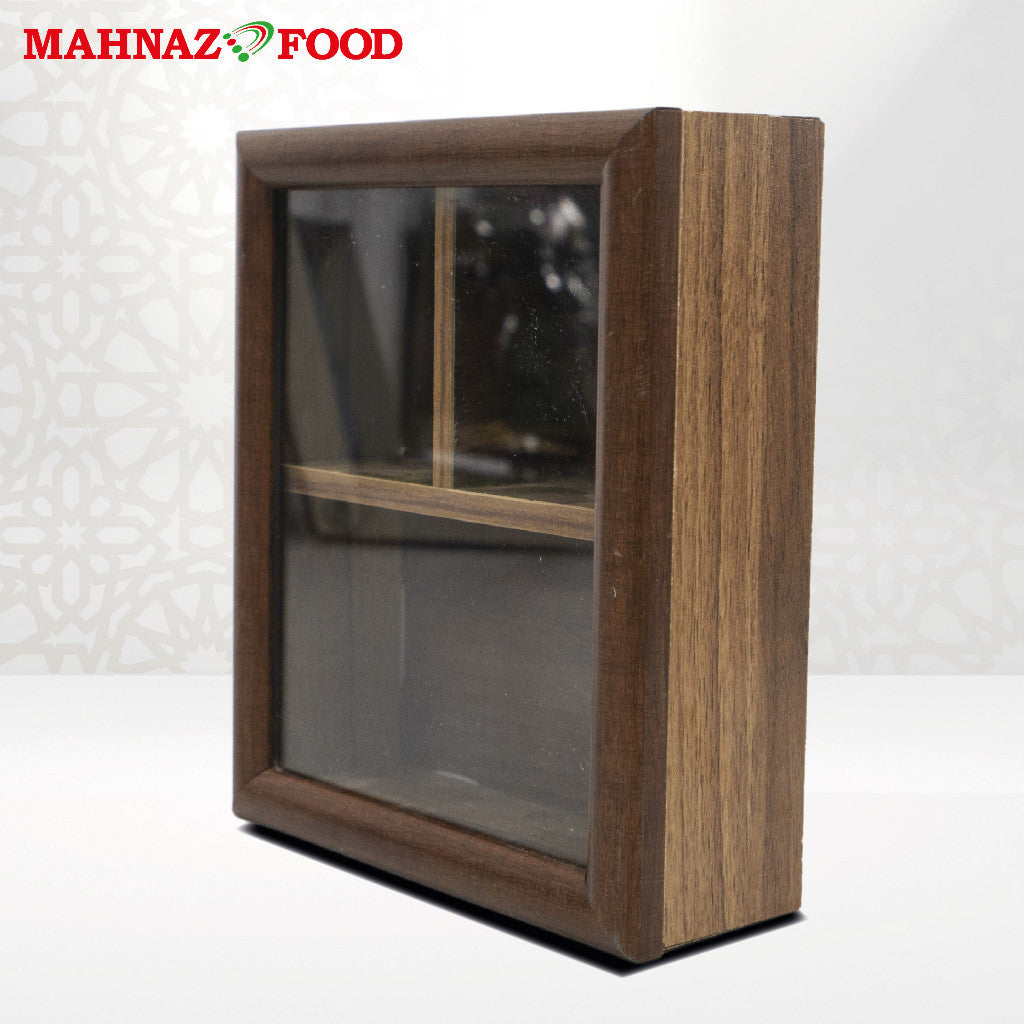 Mahnaz Food | Wooden Small Glass Box C (3 Parts) | Box Only