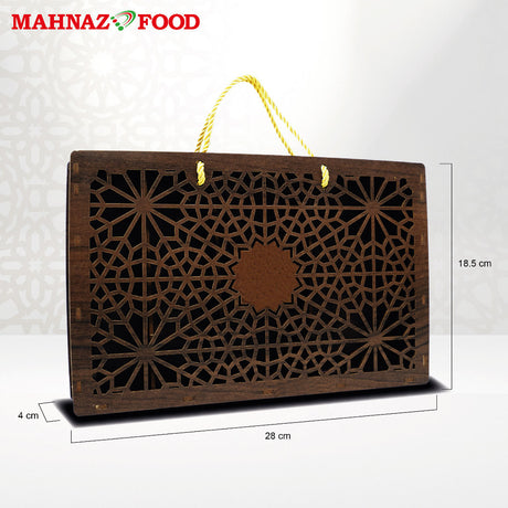 Mahnaz Food | Lale Bag Wooden Box Dark Brown | Box Only
