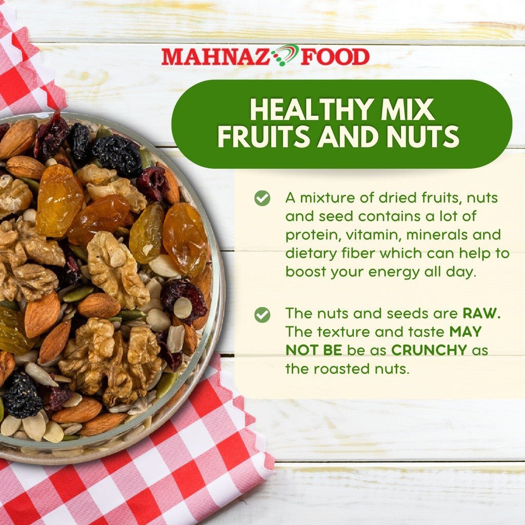Makanan Mahnaz - Campuran Buah-buahan & Kacang Sihat (160G / 250G / 800G)