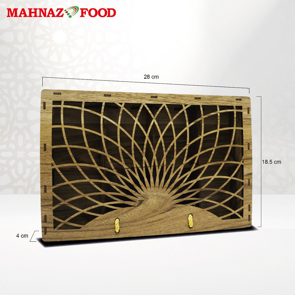 Mahnaz Food | Lale Bag Wooden Box Light Brown | Box Only