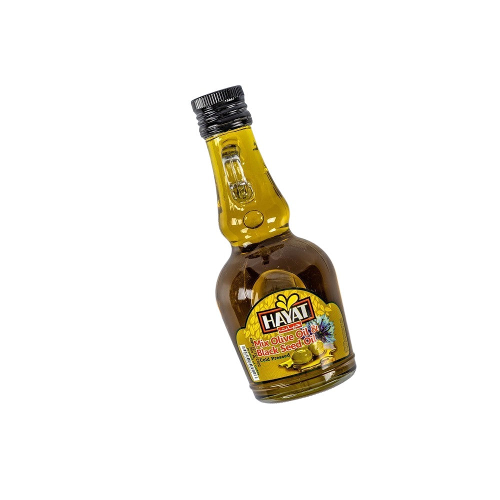 Makanan Mahnaz - Minyak Zaitun Campur Hayat + Minyak Habbatus Sauda (250Ml)