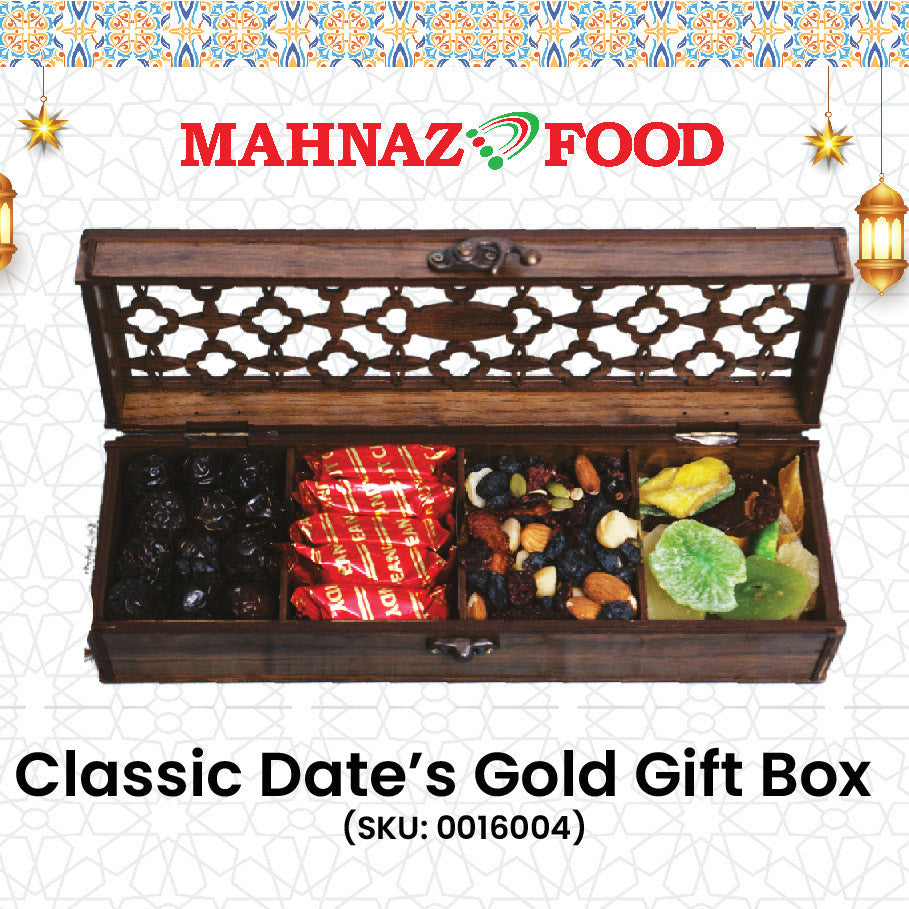 Mahnaz Food Classic Dates Gold Gift Box