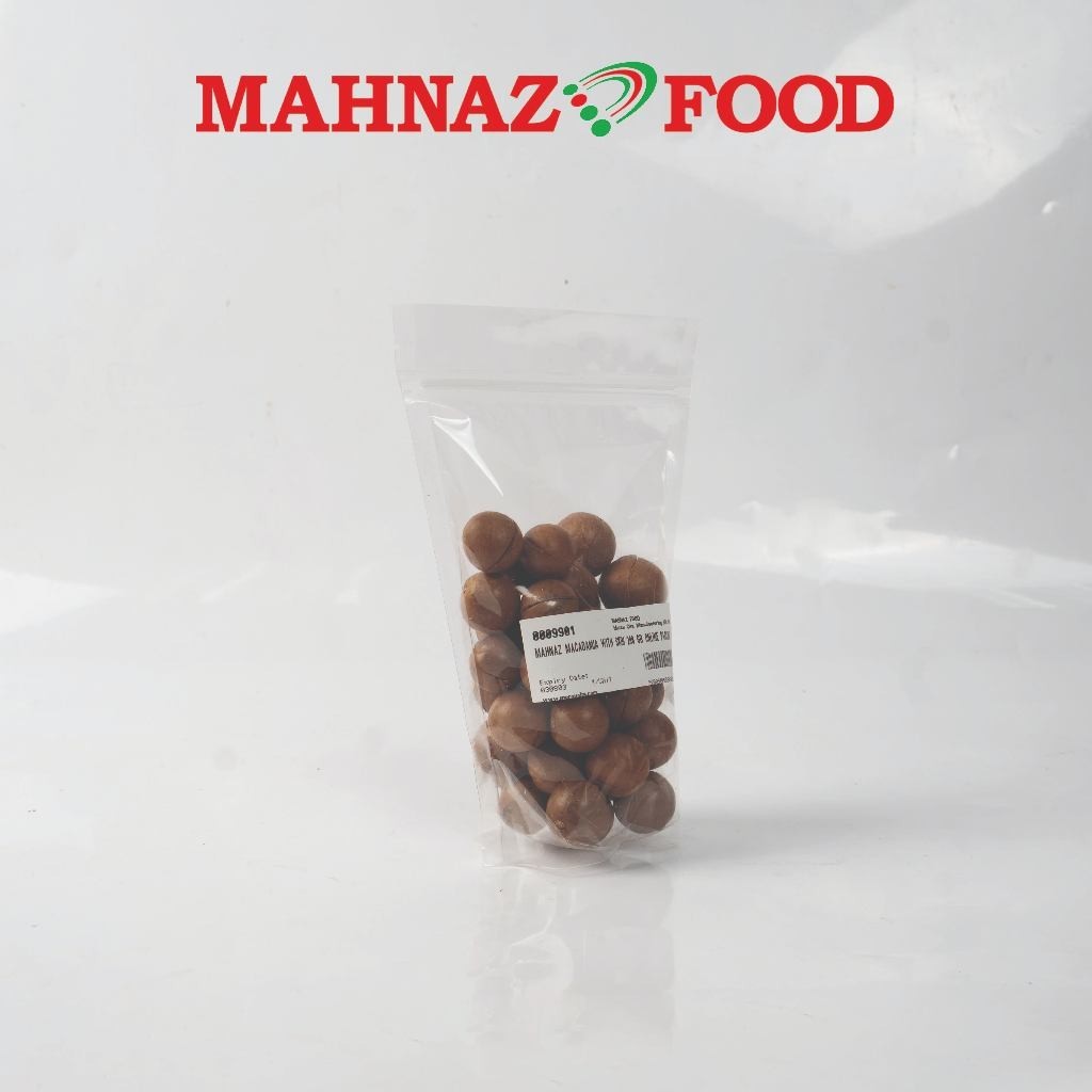 Makanan Mahnaz - Macadamia Dengan Kulit 200G / 1Kg (Kunci Percuma)