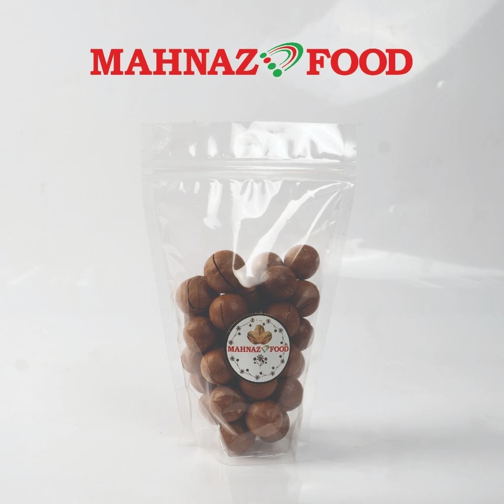 Makanan Mahnaz - Macadamia Dengan Kulit 200G / 1Kg (Kunci Percuma)