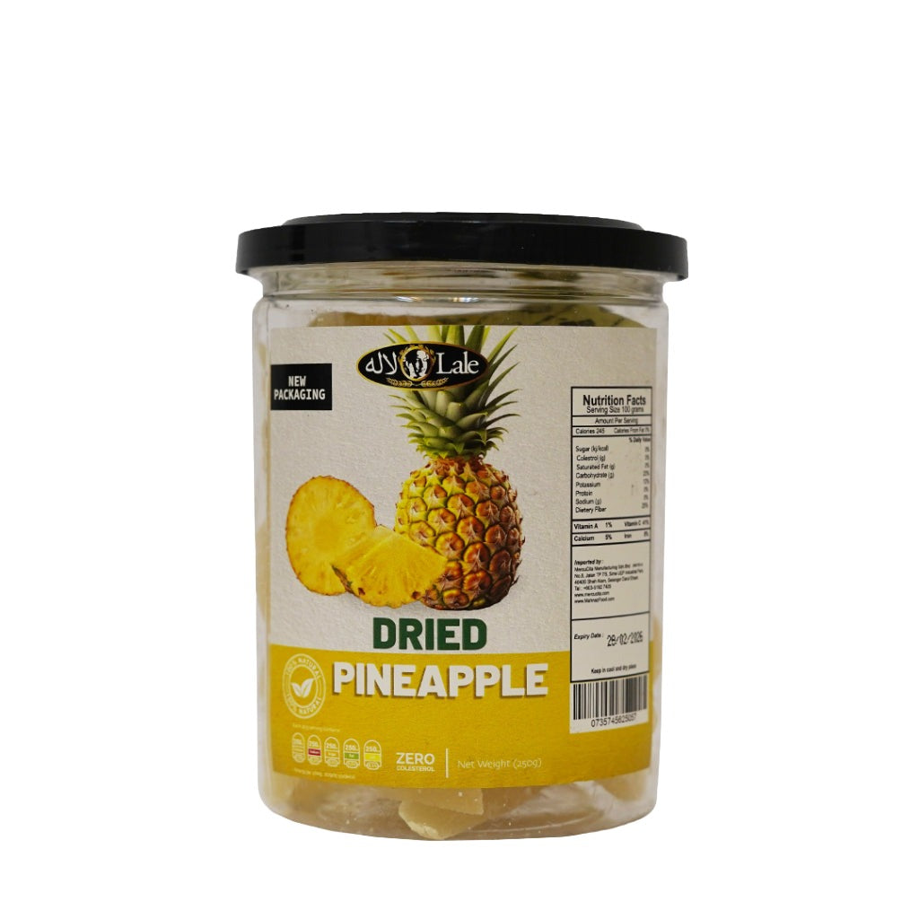 Mahnaz Food Lale Buah-buahan Kering Hirisan Nanas (250G)