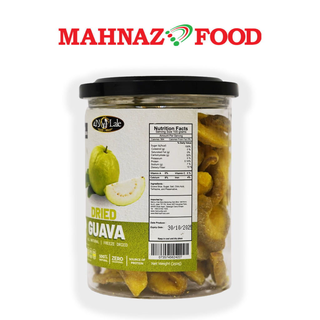 Mahnaz Food Lale Jambu Batu Kering Pembekuan Asli (250G)
