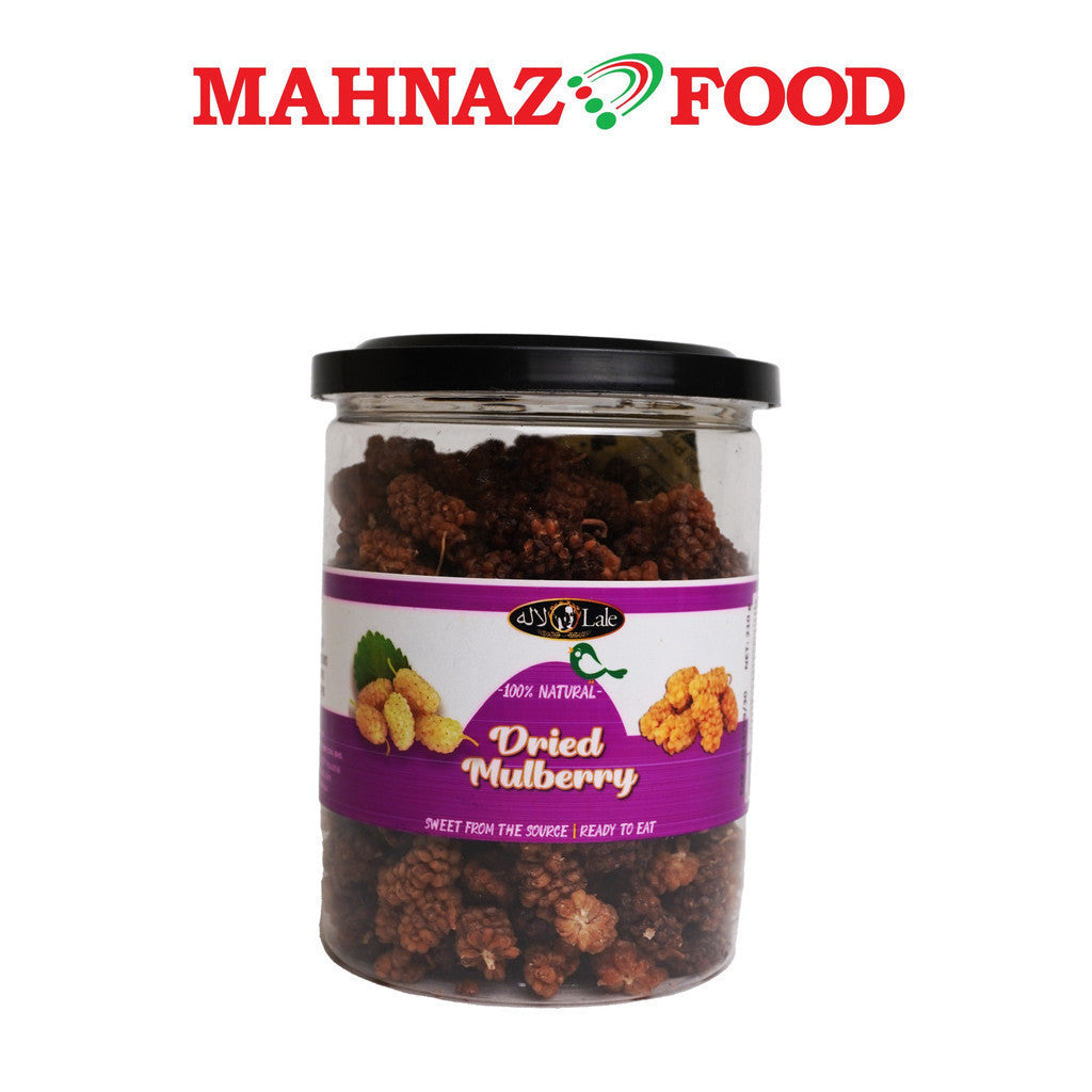 Mahnaz Food Lale Mulberi Kering Serbaguna Snek Buah-buahan Kering Semulajadi Makanan Semasa Dalam Perjalanan 210G