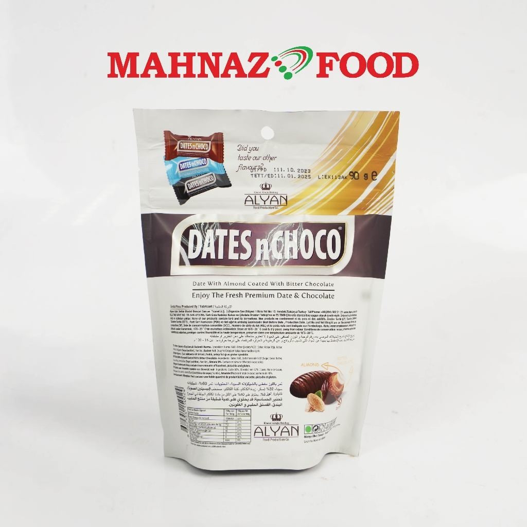 Mahnaz Food - Dates And Choc Variety Flavour ( 90G-Pack / 180G-Box )