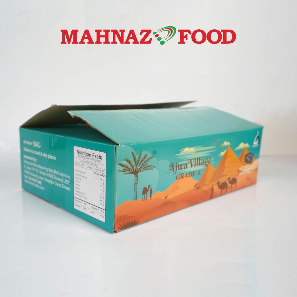 Makanan Mahnaz - Kurma Ajwa Village A Borong Kurma 5Kg