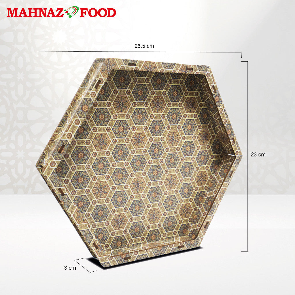 Mahnaz Food | Lale Cashmere  Hexagonal Large Box | Box Only