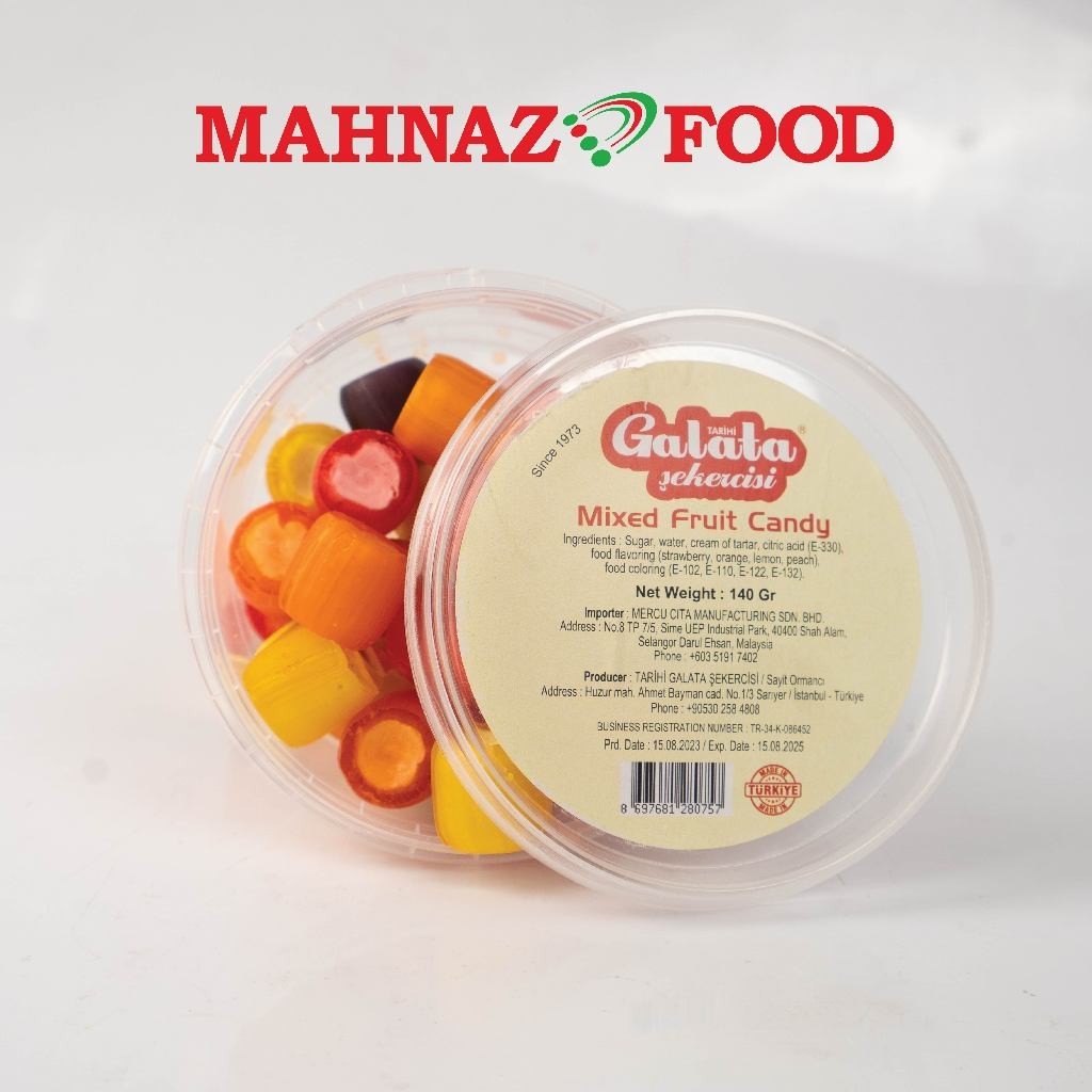 Makanan Mahnaz - Pelbagai Perisa Gula-gula Galata (140G)