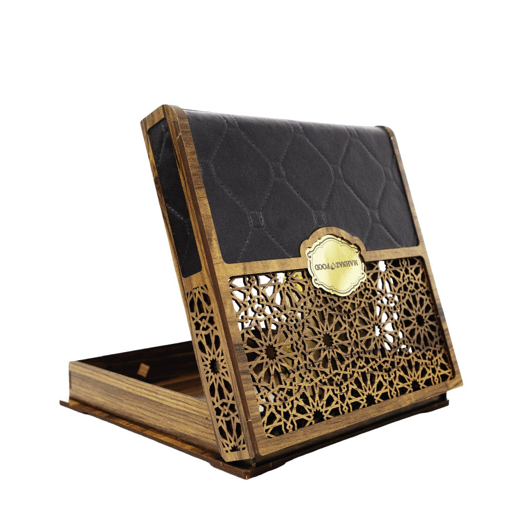 Mahnaz Food | Wooden Lale Leather (Black) | Box Only