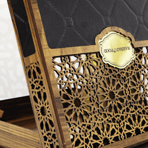 Mahnaz Food | Wooden Lale Leather (Black) | Box Only