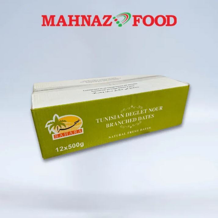 Mahnaz Food Wholesale | Sahara Tunisia Dates Deglet Nour 500g (12 packs)