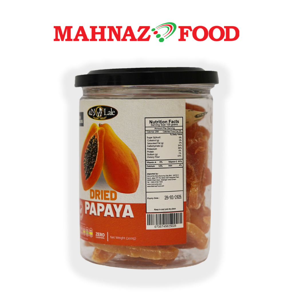 Mahnaz Food Lale Dried Fruits Papaya (200G)