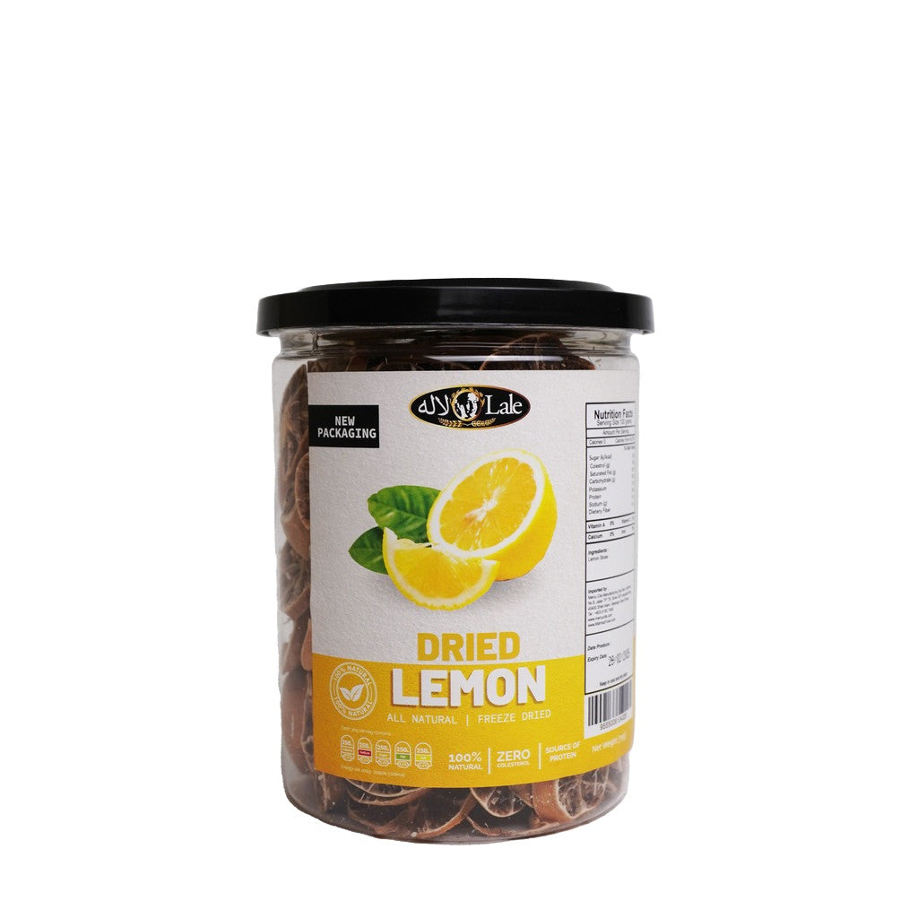 Mahnaz Food Lale Lemon Kering Serbaguna Snek Buah-buahan Kering Semulajadi Makanan Semasa Dalam Perjalanan 70G