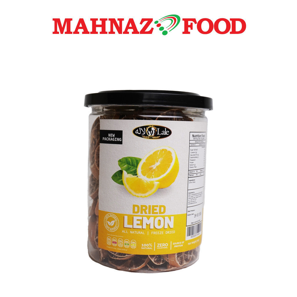 Mahnaz Food Lale Lemon Kering Serbaguna Snek Buah-buahan Kering Semulajadi Makanan Semasa Dalam Perjalanan 70G