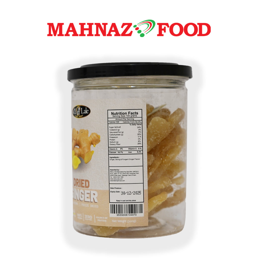 Mahnaz Food Lale Ginger Natural Freeze Dried (220G)