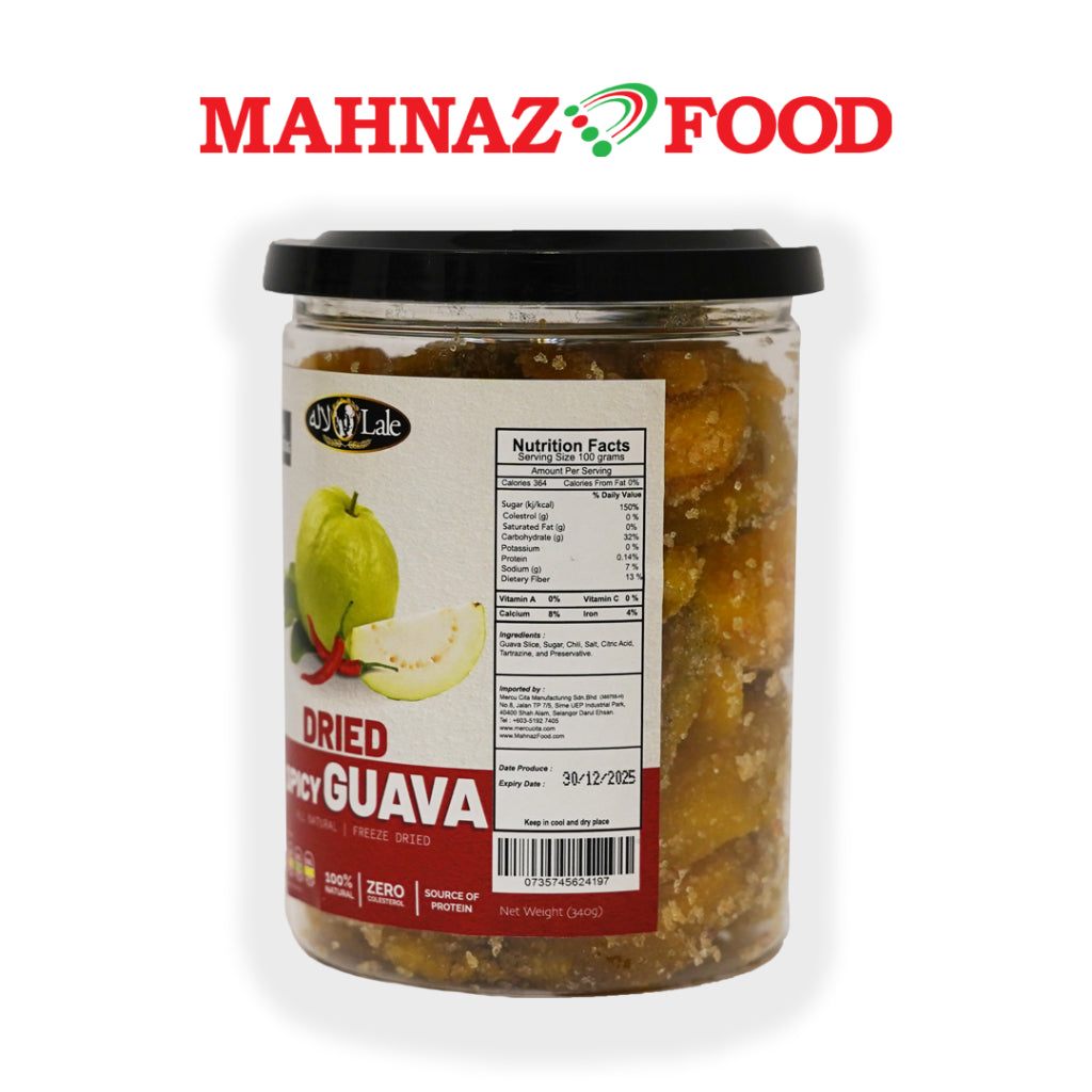Mahnaz Food Lale Jambu Batu Pedas Kering Dengan Cili Asli (340G)