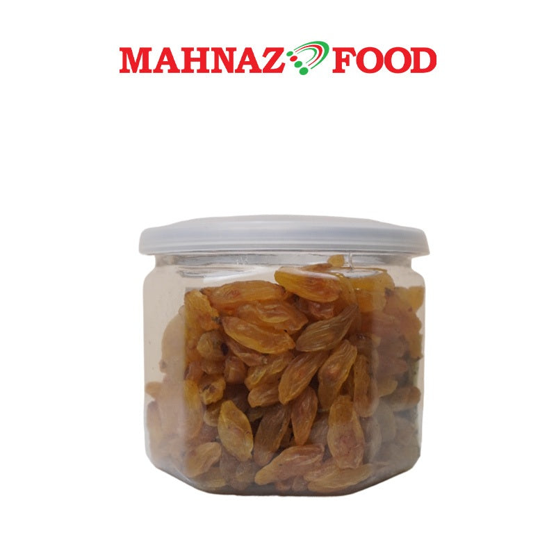 Mahnaz Food Whole Pitted Long Golden Raisin 150G