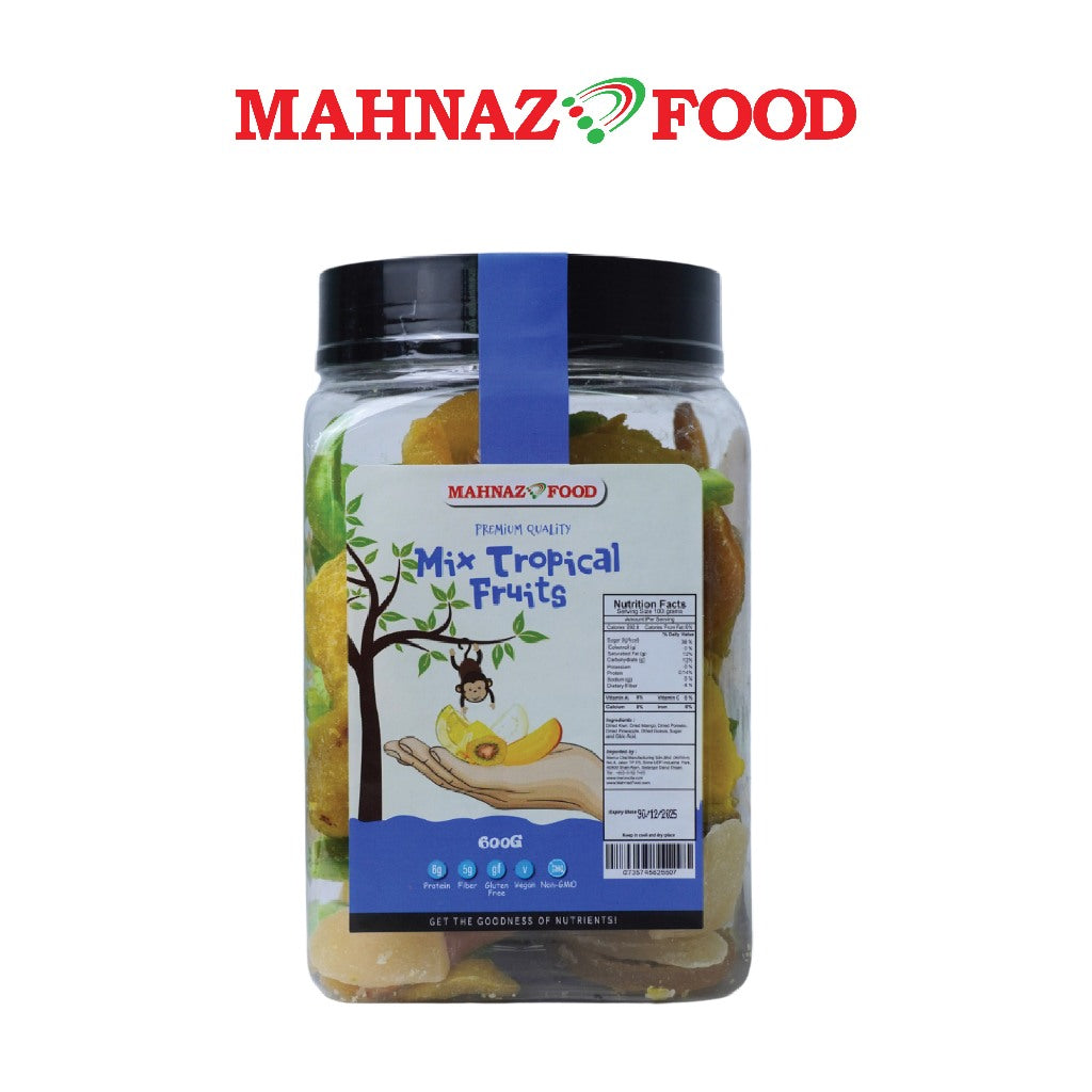 Mahnaz Food Mix Tropical Fruits 600G