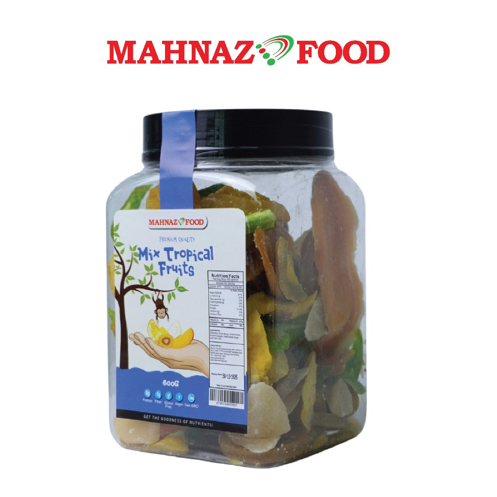 Mahnaz Food Mix Tropical Fruits 600G