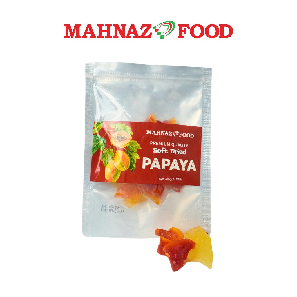 Mahnaz Food Premium Buah Kering 100G - Nangka / Betik/ Kelapa / Pomelo / Halia/ Longan