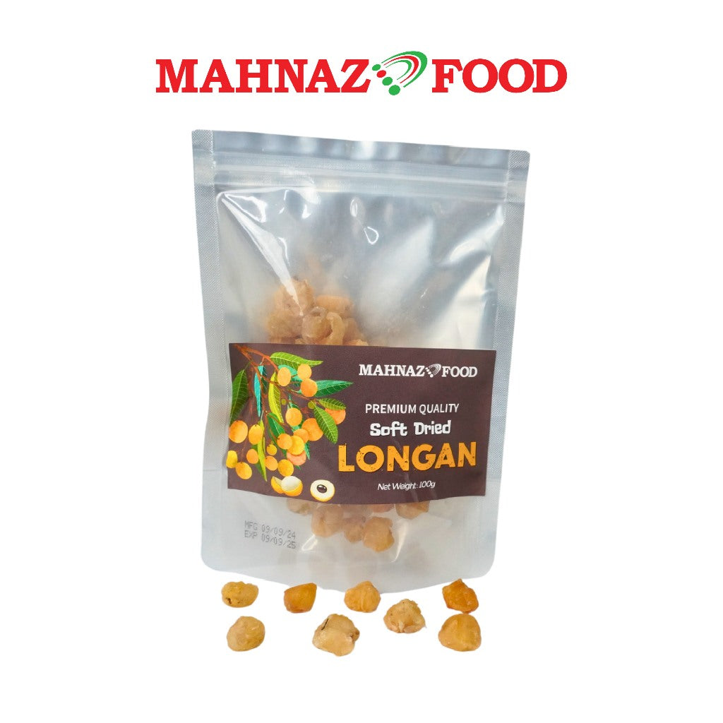 Mahnaz Food Premium Buah Kering 100G - Nangka / Betik/ Kelapa / Pomelo / Halia/ Longan