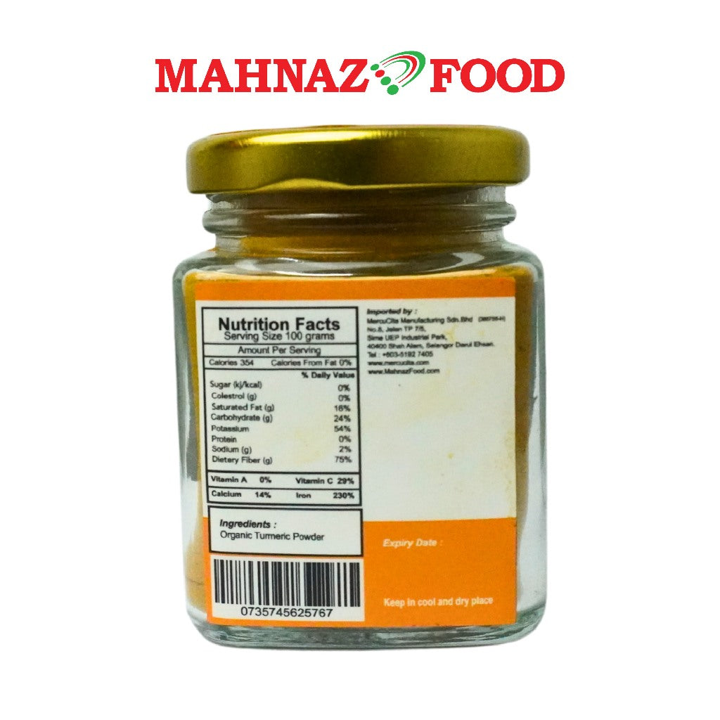 Serbuk Kunyit Organik Rempah Premium Mahnaz Food