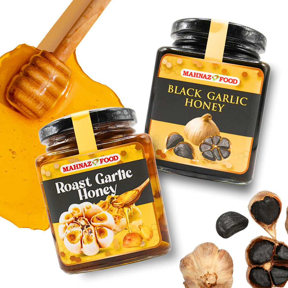 MAHNAZ FOOD - GARLIC HONEY | BLACK GARLIC HONEY 400G | MADU BAWANG PUTIH