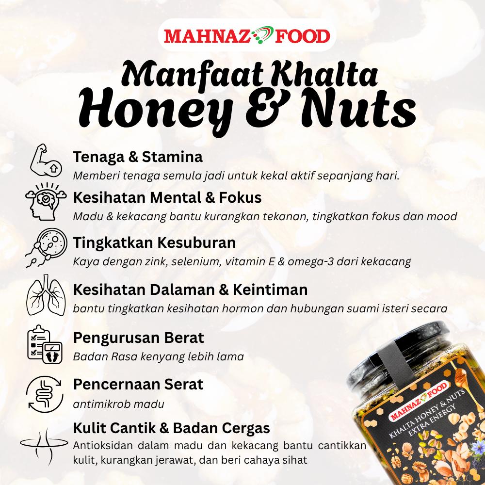 Mahnaz Food Khalta Honey & Nuts Extra Energy for Married People | Madu Khas Suami Isteri Lebih Bertenaga