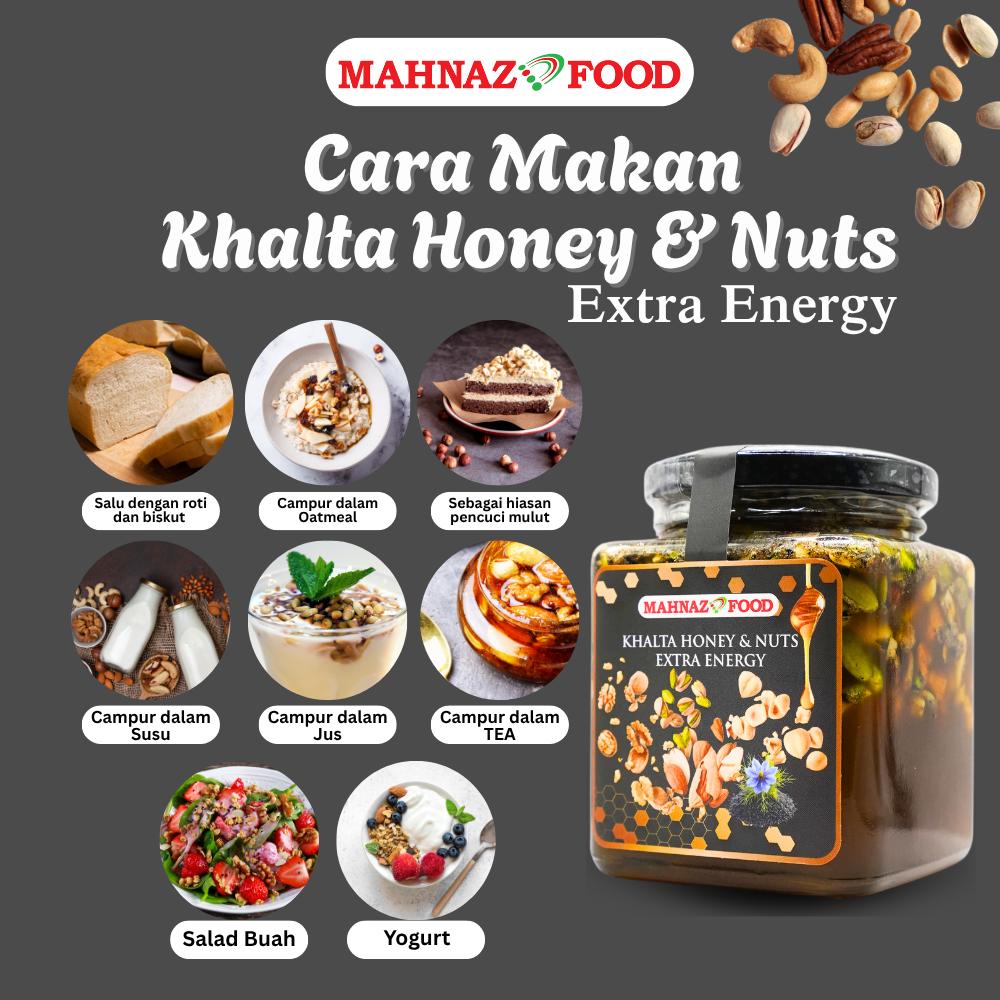 Mahnaz Food Khalta Honey & Nuts Extra Energy for Married People | Madu Khas Suami Isteri Lebih Bertenaga