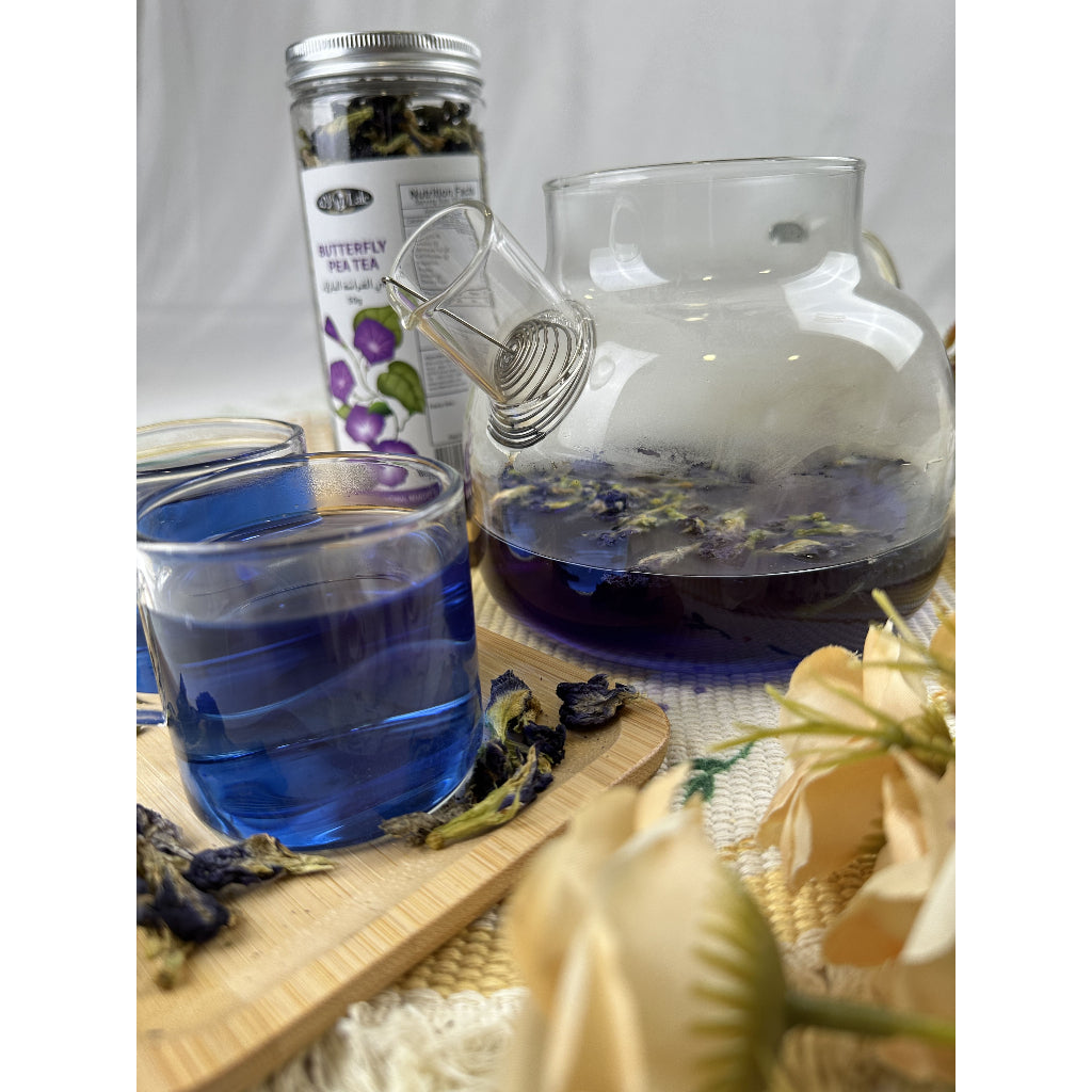MAHNAZ FOOD Butterfly Pea Tea Herbal Leaf Healthy Small Pack (50g) | Bunga Telang
