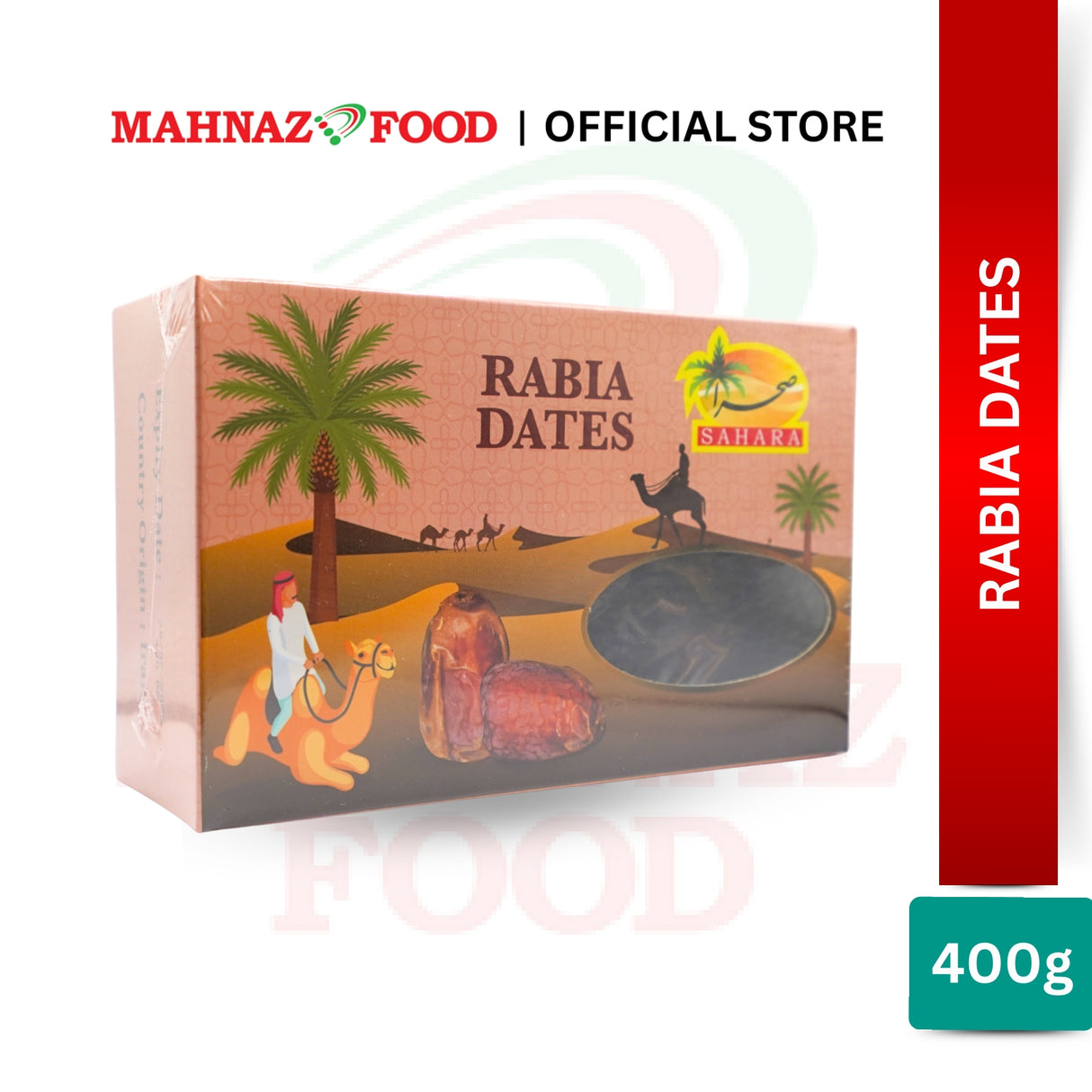 MAHNAZ FOOD SAHARA RABIA DATES 400G