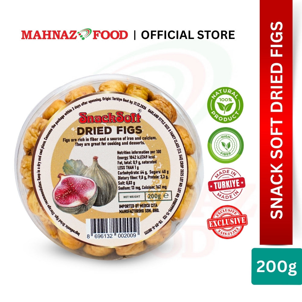 Mahnaz Food - Snacksoft Dried Figs | 200g