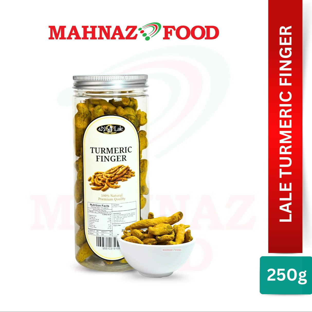 Herbs & Spice | Whole Dried Turmeric Root | Turmeric Powder | Herbal Tea, Cooking, Baking & Spice | 80g - 250g